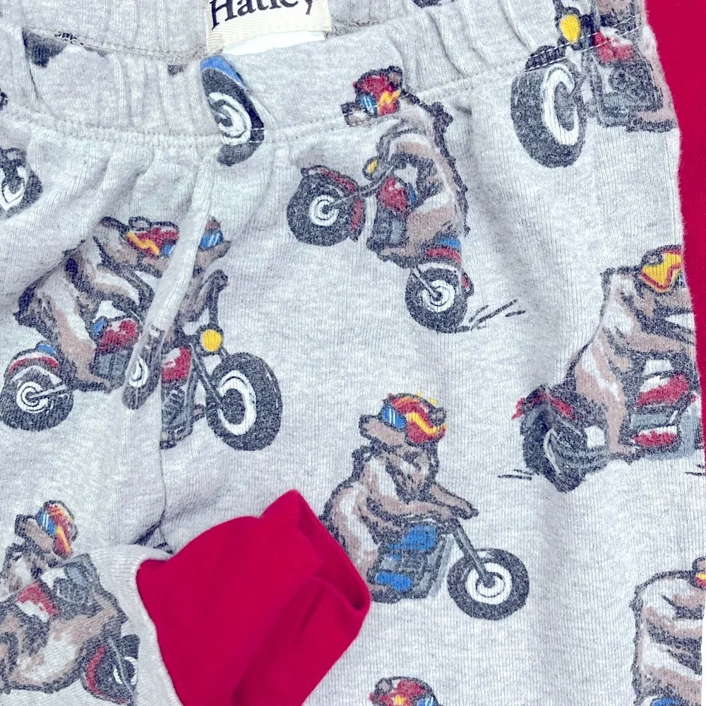 Hatley motorcycle 100%  organic cotton pajamas